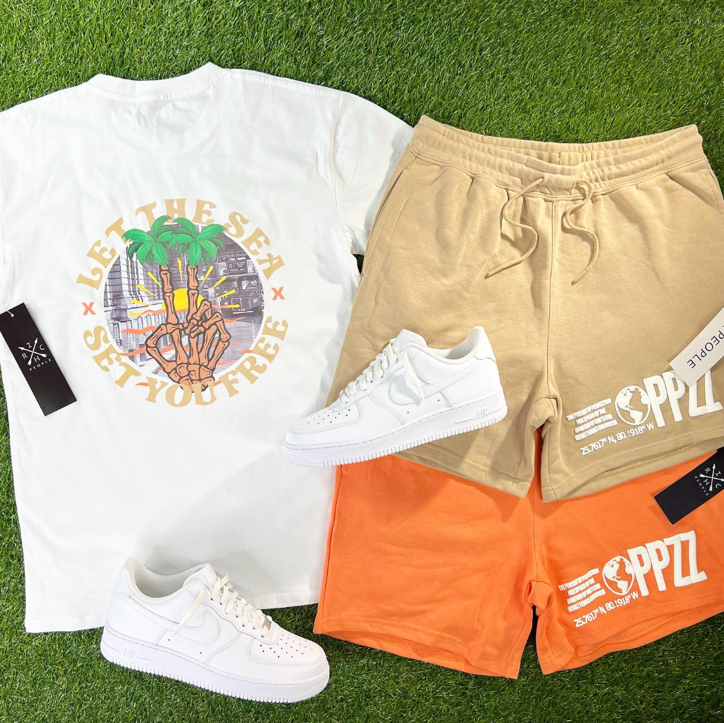 PPZZ Global French Terry Shorts (Peach) /D3