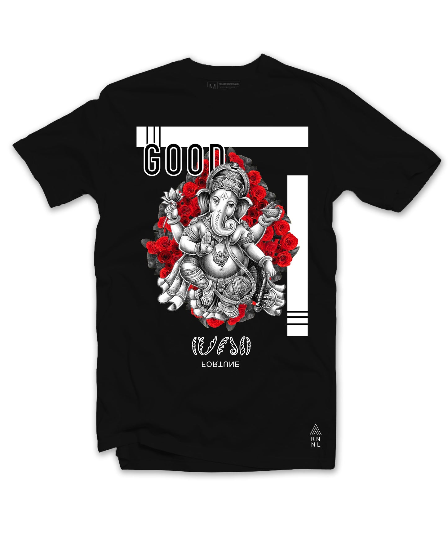 Good Fortune Tee (Blk/Red/Wte)