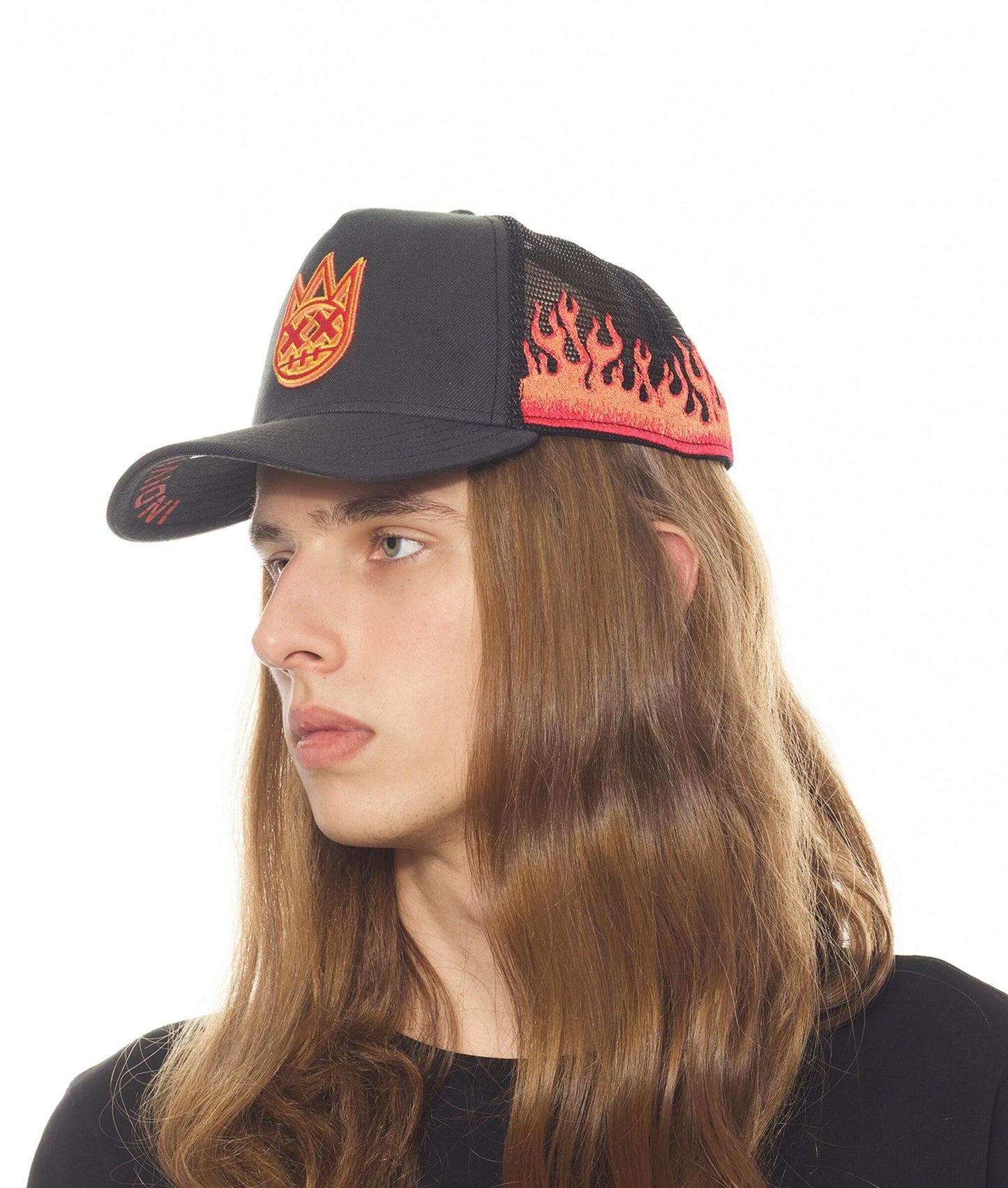 Hats, Fitted Hats, Trucker, Style, Snapback, Men, Boys, Teens, Gifts, Hat, Cult Of Individuality, Black, Hat, Wmns, Girls, Urban, Style, Fashion, Flames, Mesh Hat