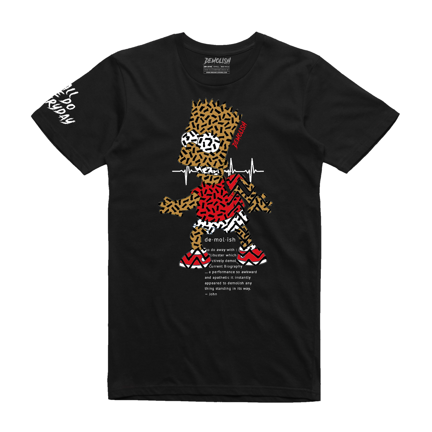 Bart Puzzled Tee (Black) /D10