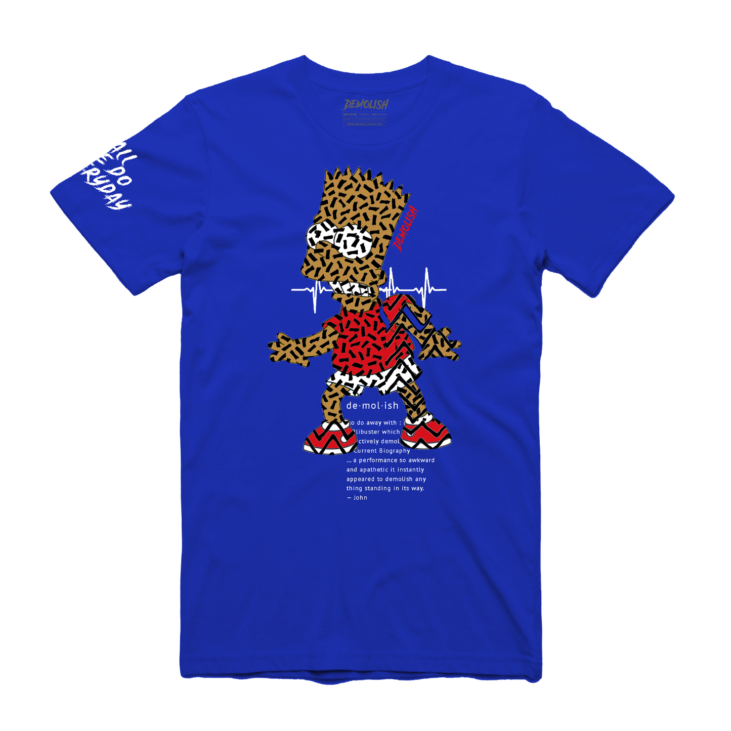 Bart Puzzled Tee (Royal) /D12