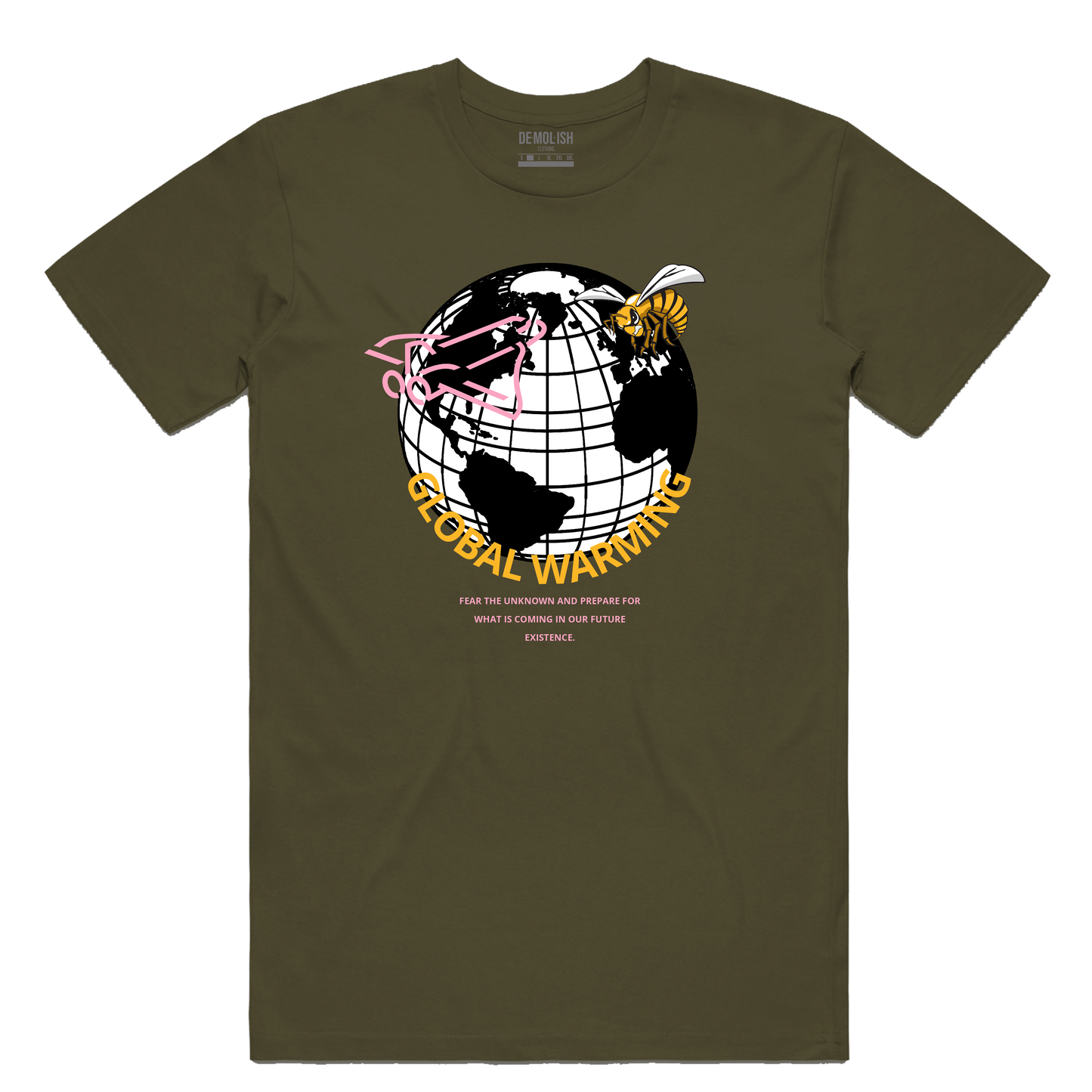 Global Warming Tee (Olive) /D2