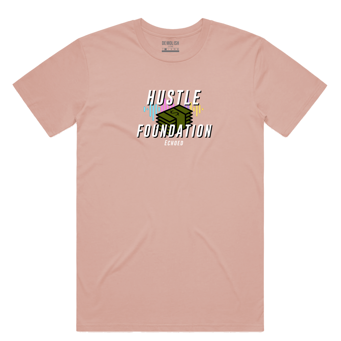 Hustle Foundation Tee (Pink) / D2