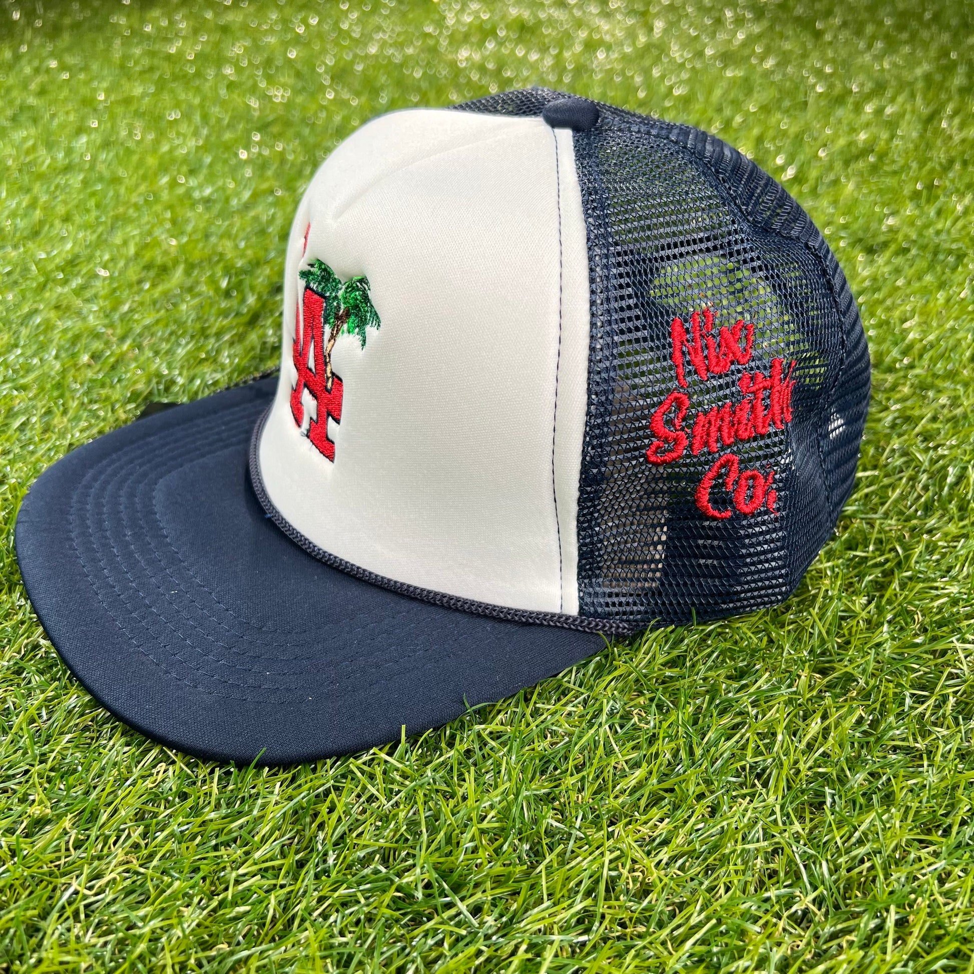 L.A, Hats, Trucker. Style, Snapback, Men, Boys, Teens, Gifts, Blue, White, Red, Wmns, Girls, Boys, White and Blue Hats, Palm Tree, Red White And Blue Hats, Hat, Nix Smith Co, Urban,