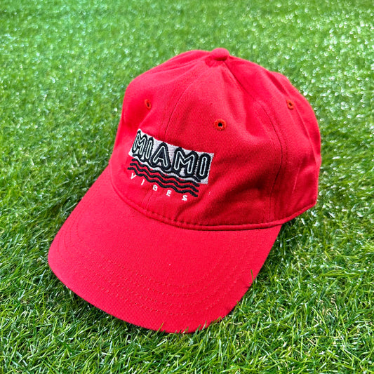 Miami Vibes Dad Hat (Red)