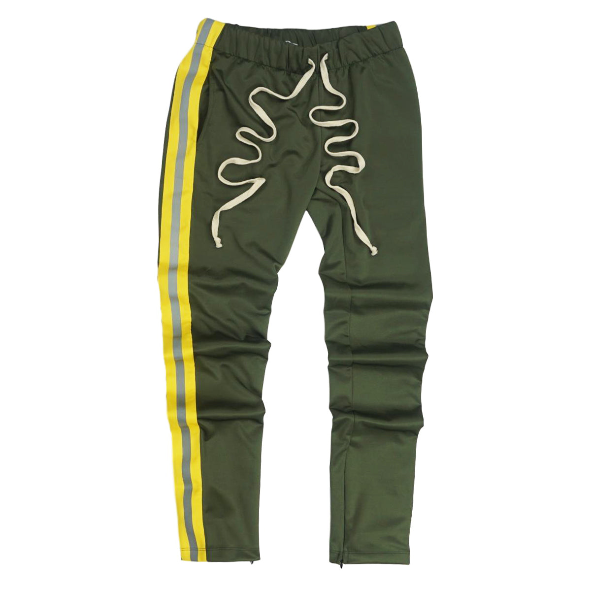 Reflective Track Pants (Olive/Yellow) / D1