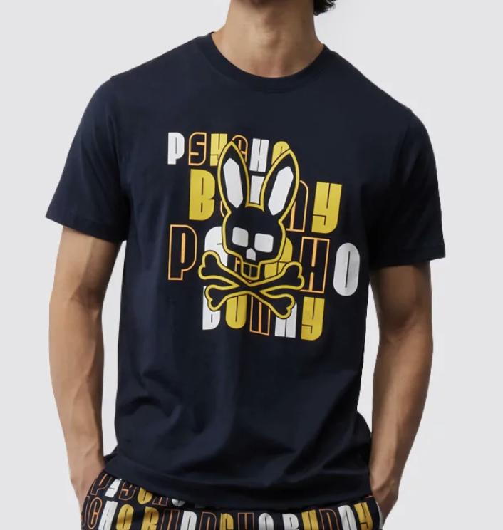 Krome Graphic Tee (Navy/Gold/Multi) /D14