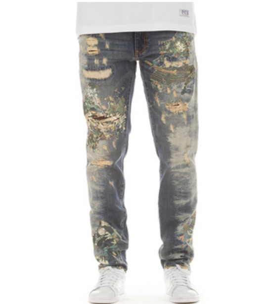 Roku Distressed Jeans (Shiba Inu Wash) /C8