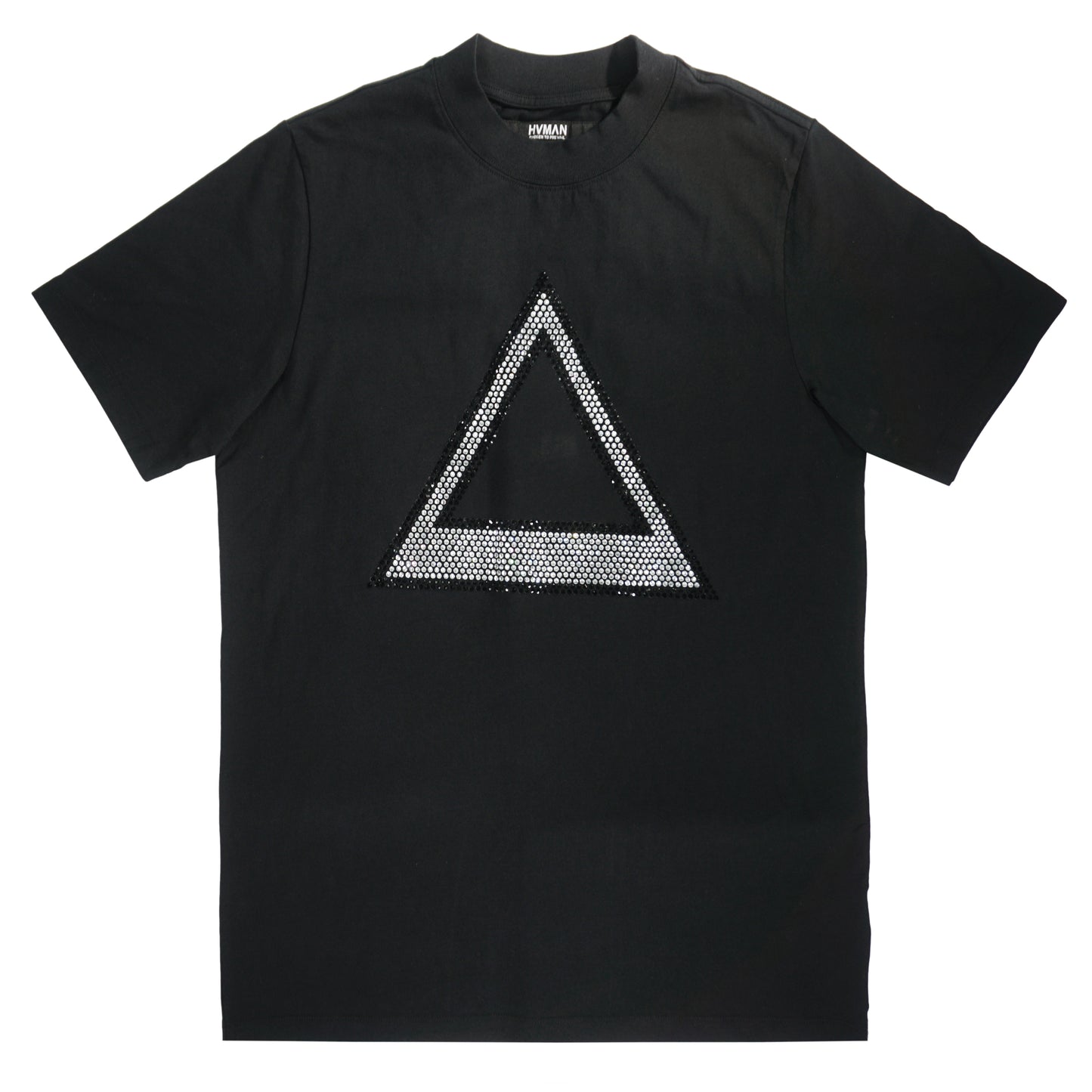 Crystal Triangle Logo Tee (Black) /D17