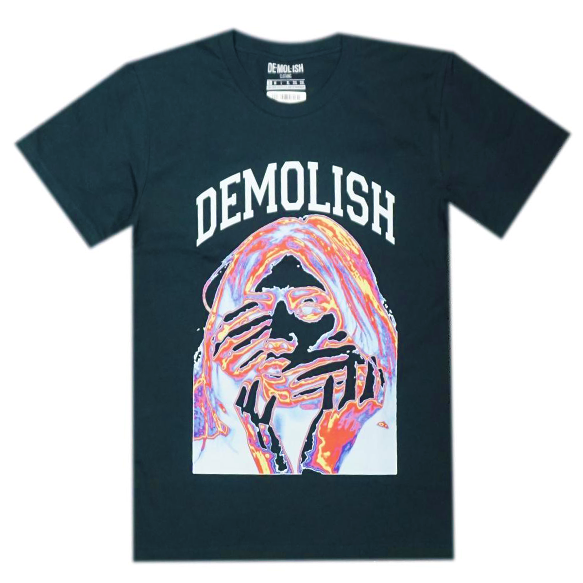 Silent Thoughts Tee (Navy/Multi) /D6