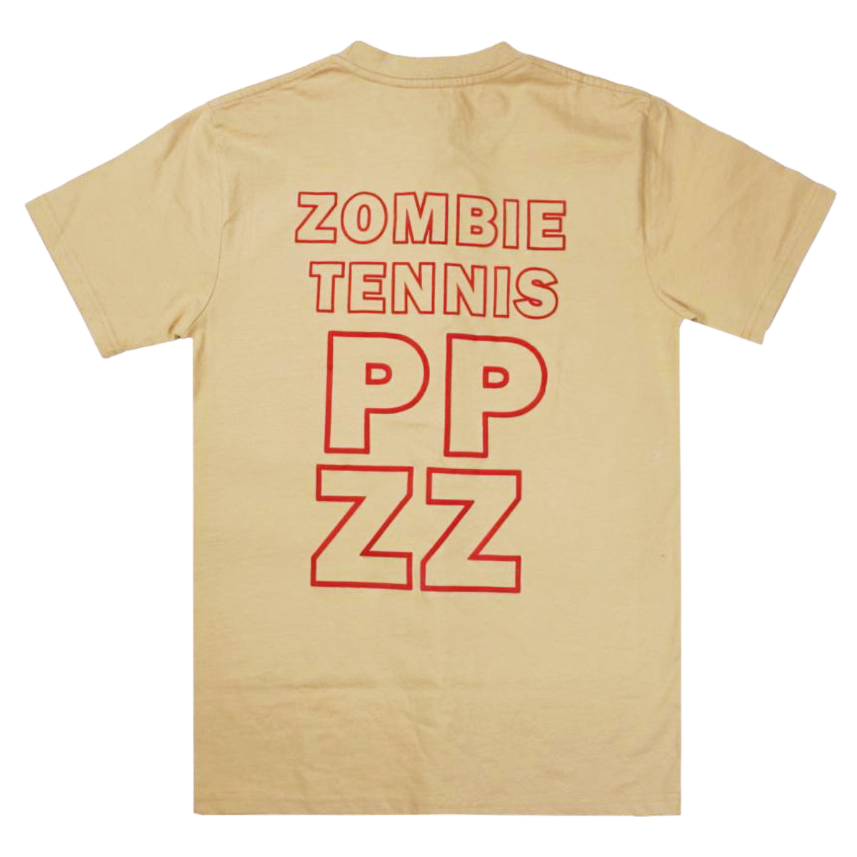PPZZ x Rich People Zombie Tennis Bolt Tee (Tan/Red) /D17